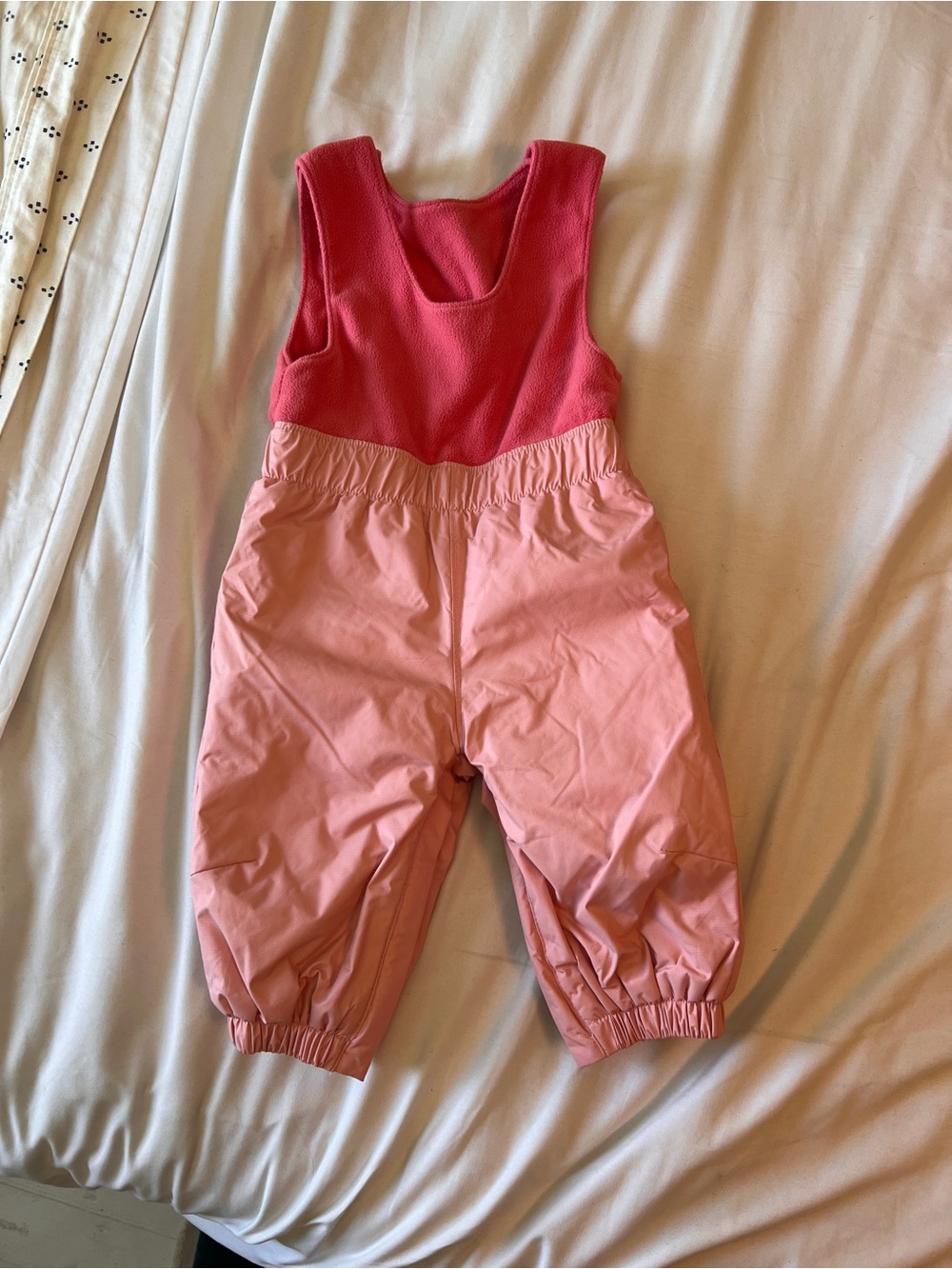 Columbia Pink Snow Bib Infant 6-12 month